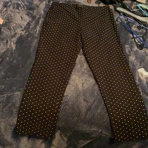 Polka dot career pants